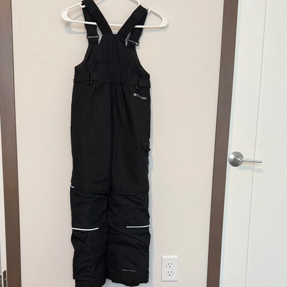 Girls Kids Columbia Black Snow Pants Size 8 - Picture 2 of 7
